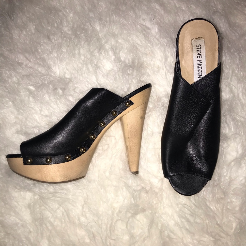 Steve Madden Black Heels Size 8